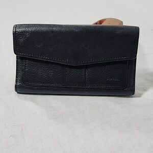 🤍 Vintage Fossil trifold checkbook wallet